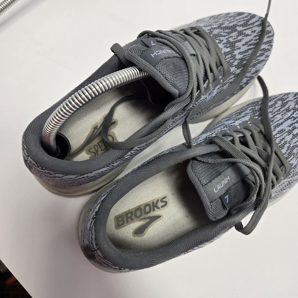 Brooks Launch 7 Womens Size 8.5 Gray Blue White Athletic Running Shoes Sneakers - Picture 13 of 13